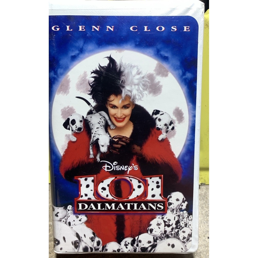 VHS Walt Disney Pictures 101 Dalmatians Starring Glenn Close